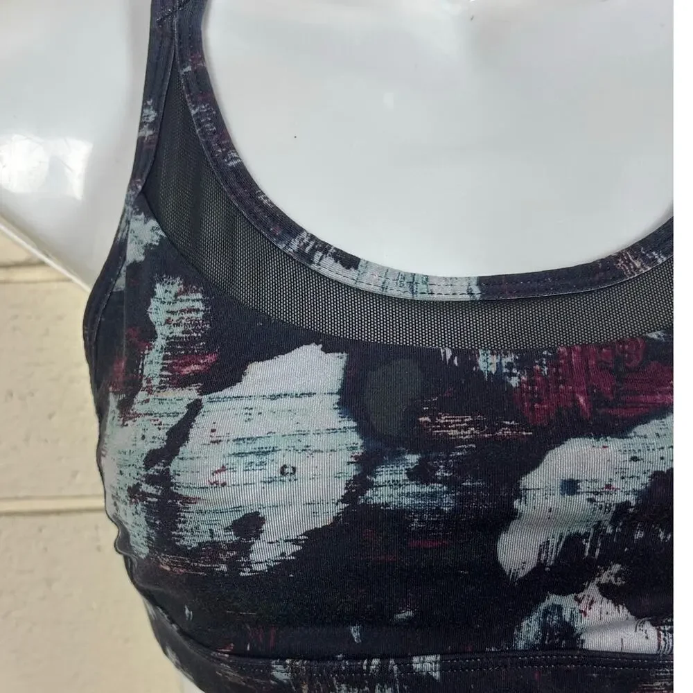 Lululemon Black Multicolor Sports Bra size 6